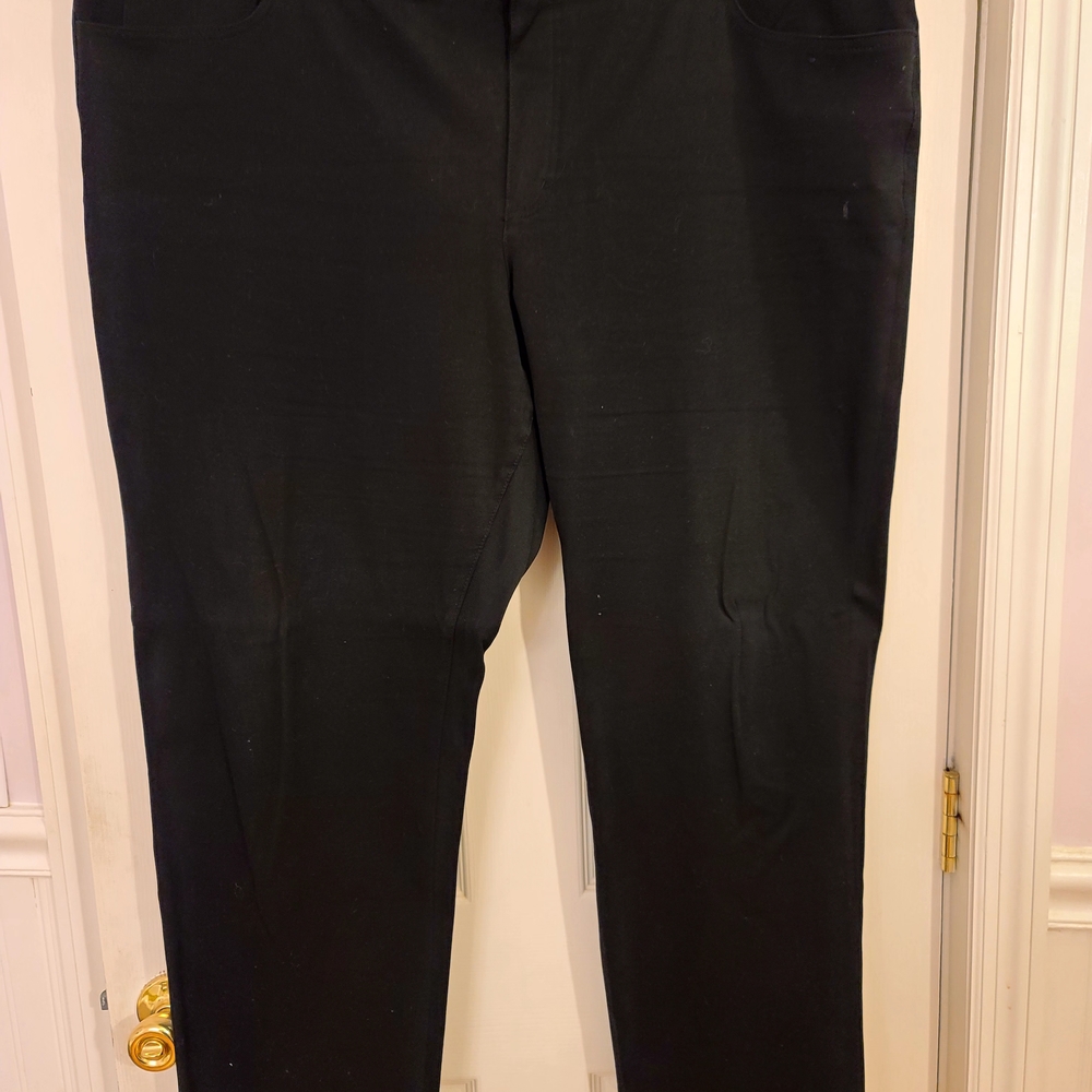 Chaps Black Buttoned Trousers